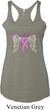 Breast Cancer Heaven Can Wait Ladies Tri Blend Racerback Tank Top