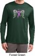 Breast Cancer Heaven Can Wait Mens Dry Wicking Long Sleeve Shirt