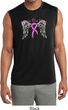 Breast Cancer Heaven Can Wait Mens Sleeveless Moisture Wicking Shirt
