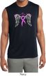 Breast Cancer Heaven Can Wait Mens Sleeveless Moisture Wicking Shirt