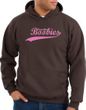 Breast Cancer Hoodie - Distressed Save The Boobies Adult Brown Hoody