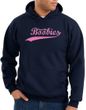 Breast Cancer Hoodie - Distressed Save The Boobies Adult Navy Hoody