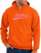 Breast Cancer Hoodie - Distressed Save The Boobies Adult Orange Hoody