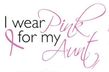 Breast Cancer Hoodie I Wear Pink For My Aunt Hoody Athletic Heather