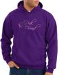 Breast Cancer Hoodie - I Wear Pink For My Friend Adult Purple Hoody