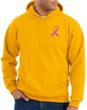 Breast Cancer Hoodie Pink Ribbon Pocket Print Hoody Gold