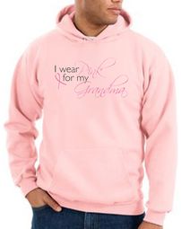 Breast Cancer Hoodie Sweatshirt I Wear Pink For My Grandma Pink Hoody