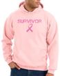 Breast Cancer Hoodie Sweatshirt Ribbon Distressed Survivor Pink Hoody