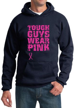 Breast Cancer Hoodie Tough Guys Wear Pink Hoody