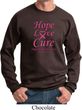 Breast Cancer Hope Love Cure Sweatshirt