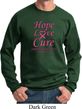 Breast Cancer Hope Love Cure Sweatshirt