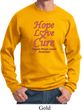 Breast Cancer Hope Love Cure Sweatshirt