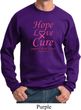 Breast Cancer Hope Love Cure Sweatshirt