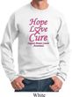 Breast Cancer Hope Love Cure Sweatshirt