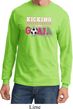 Breast Cancer Kicking Breast Cancer is Our Goal Long Sleeve Shirt