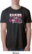 Breast Cancer Kicking Breast Cancer is Our Goal Mens Burnout Shirt
