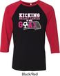 Breast Cancer Kicking Breast Cancer is Our Goal Mens Raglan Shirt