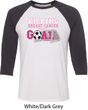 Breast Cancer Kicking Breast Cancer is Our Goal Mens Raglan Shirt