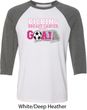 Breast Cancer Kicking Breast Cancer is Our Goal Mens Raglan Shirt