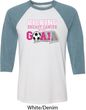 Breast Cancer Kicking Breast Cancer is Our Goal Mens Raglan Shirt