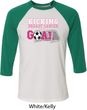 Breast Cancer Kicking Breast Cancer is Our Goal Mens Raglan Shirt