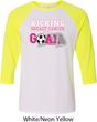 Breast Cancer Kicking Breast Cancer is Our Goal Mens Raglan Shirt