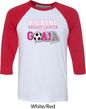 Breast Cancer Kicking Breast Cancer is Our Goal Mens Raglan Shirt