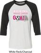 Breast Cancer Kicking Breast Cancer is Our Goal Mens Raglan Shirt
