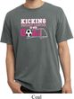 Breast Cancer Kicking Breast Cancer is Our Goal Pigment Dyed Shirt