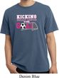 Breast Cancer Kicking Breast Cancer is Our Goal Pigment Dyed Shirt