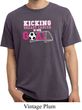 Breast Cancer Kicking Breast Cancer is Our Goal Pigment Dyed Shirt
