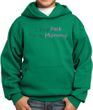 Breast Cancer Kids Hoodie - I Wear Pink For My Mommy Kelly Green Hoody