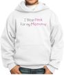 Breast Cancer Kids Hoodie - I Wear Pink For My Mommy White Hoody