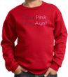 Breast Cancer Kids Sweatshirt I Wear Pink For My Aunt Red Sweat Shirt