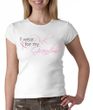 Breast Cancer Ladies Shirt Crewneck I Wear Pink For My Grandma White
