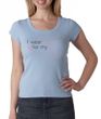Breast Cancer Ladies Shirt Scoop Neck Wear Pink For My Aunt Baby Blue