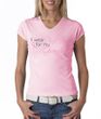 Breast Cancer Ladies Shirt V-neck I Wear Pink For My Grandma Pink