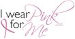 Breast Cancer Ladies T-shirt Crewneck I Wear Pink For Me Heather Grey