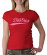 Breast Cancer Ladies T-shirt - Crewneck Save The Boobies Red Tee
