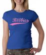Breast Cancer Ladies T-shirt - Crewneck Save The Boobies Royal Tee