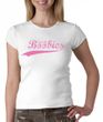 Breast Cancer Ladies T-shirt - Crewneck Save The Boobies White Tee