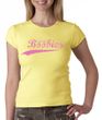 Breast Cancer Ladies T-shirt - Crewneck Save The Boobies Yellow Tee