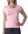 Breast Cancer Ladies T-shirt Scoop Neck Save The Boobies Pink Tee