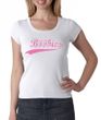 Breast Cancer Ladies T-shirt Scoop Neck Save The Boobies White Tee