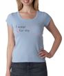 Breast Cancer Ladies T-shirt - Scoop Neck Wear Pink For My Cousin Blue