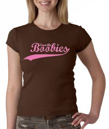 Breast Cancer Ladies T-shirts - Crewneck Save The Boobies