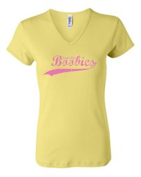 Breast Cancer Ladies T-shirts - V-neck Save The Boobies