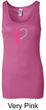 Breast Cancer Ladies Tanktop Ribbon Heart Longer Length Tank Top
