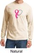 Breast Cancer Mens Shirt Ribbon Heart Long Sleeve Tee T-Shirt