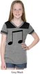 Music 8th Note Girls Football Shirt
